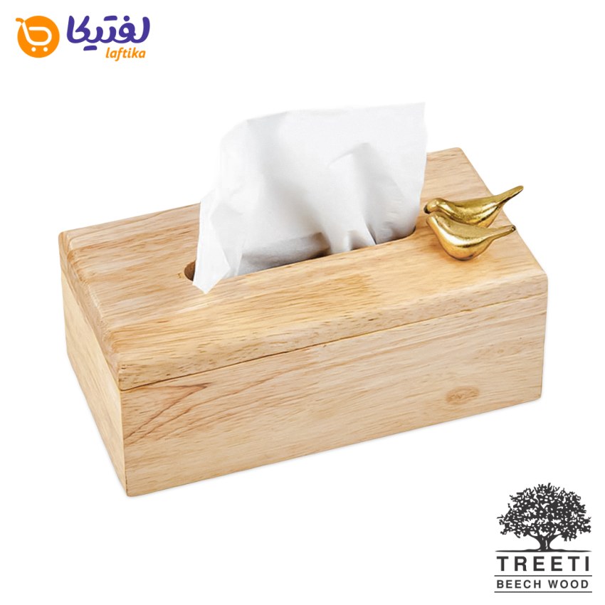 ابعاد جا دستمال کاغذی چوبی نارون 