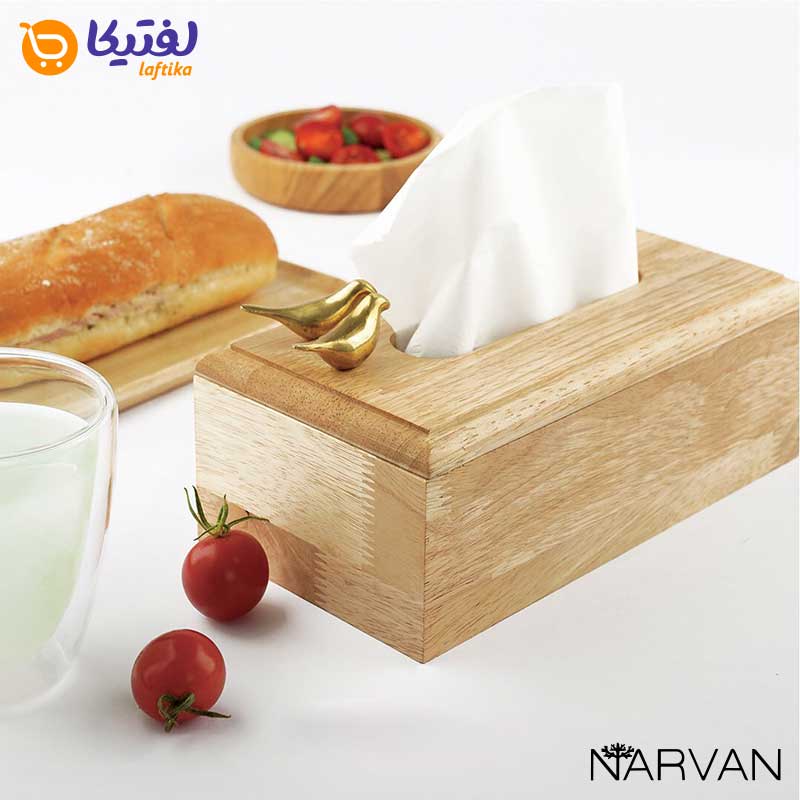 ویژگی جا دستمال کاغذی چوبی نارون 