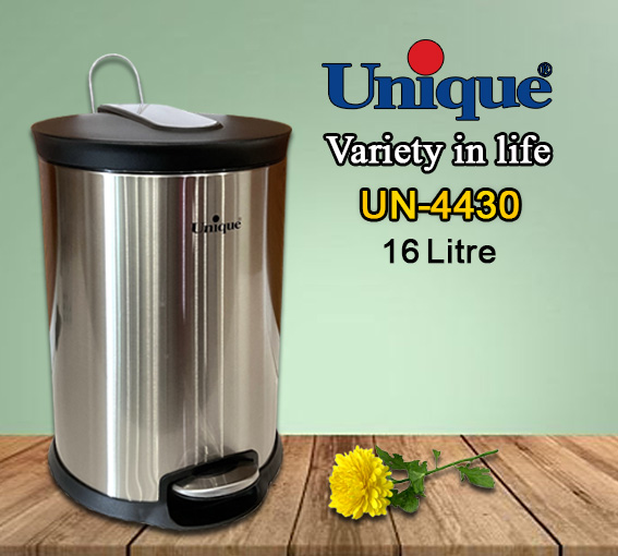 ویژگی سطل زباله استیل یونیک 16 لیتر 