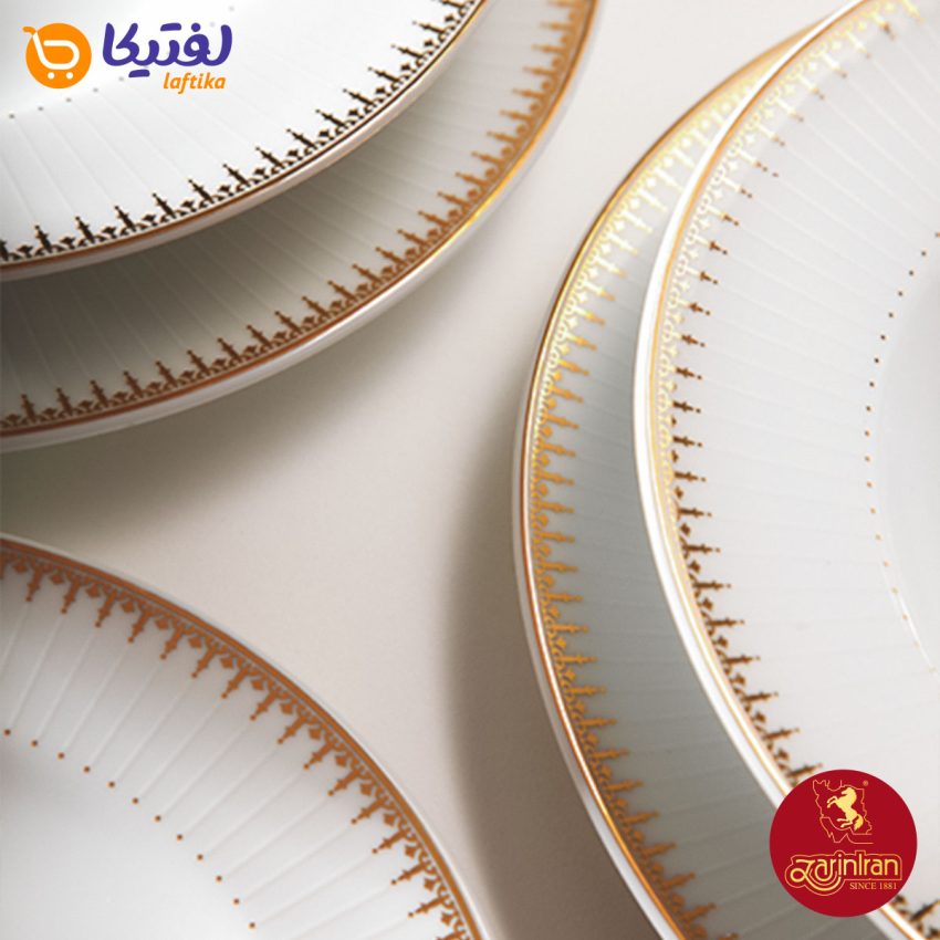 کیفیت ساخت سرویس 6 نفره چینی زرین طرح ایتالیا اف سپیدار