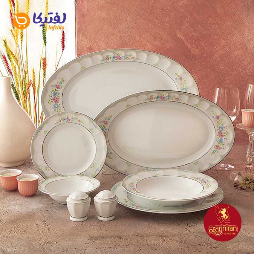 مشخصات سرویس چینی زرین نئوکلاسیک گلاریس 6 نفره 29 پارچه