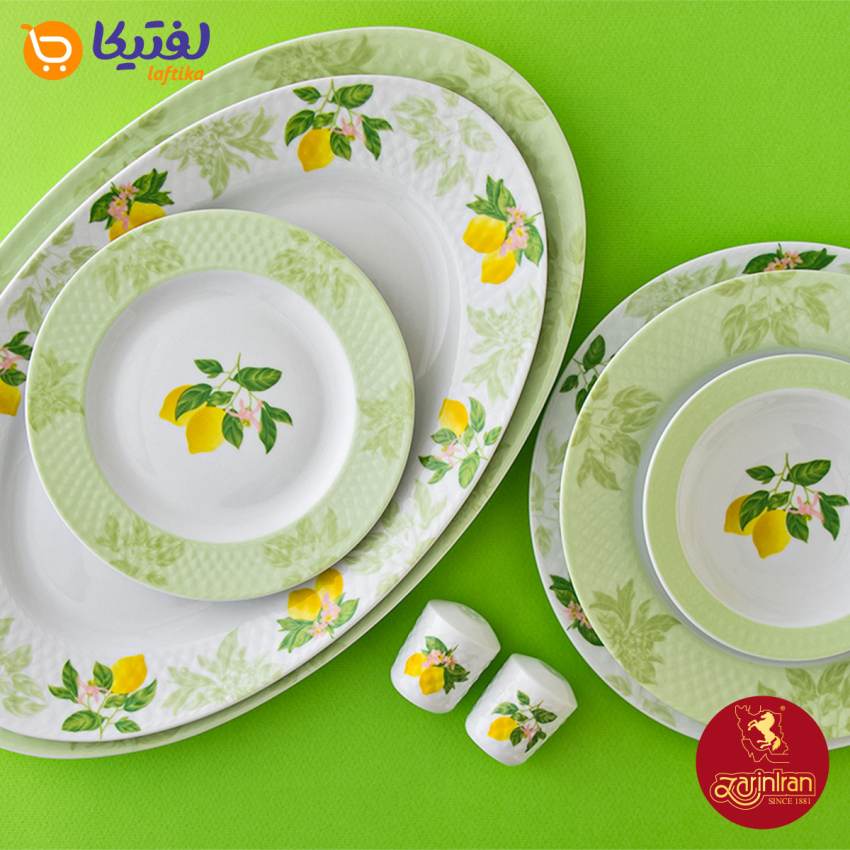 ابعاد سرویس چینی سیترونلا 6 نفره چینی زرین رادیانس 28 پارچه