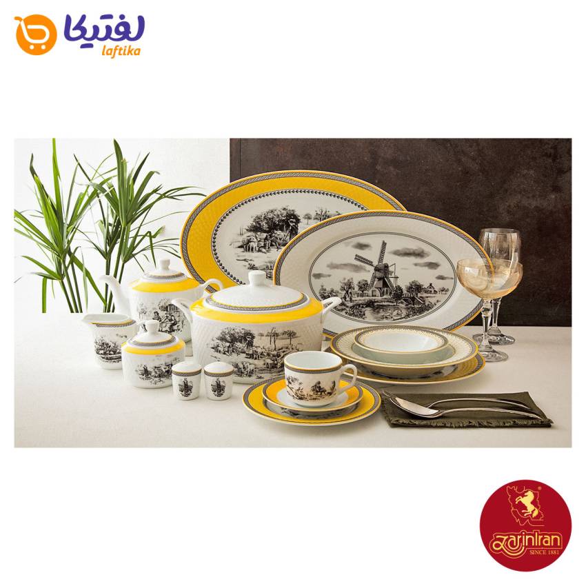 خرید سرویس ویلیج 6 نفره رادیانس چینی زرین 28 7 پارچه