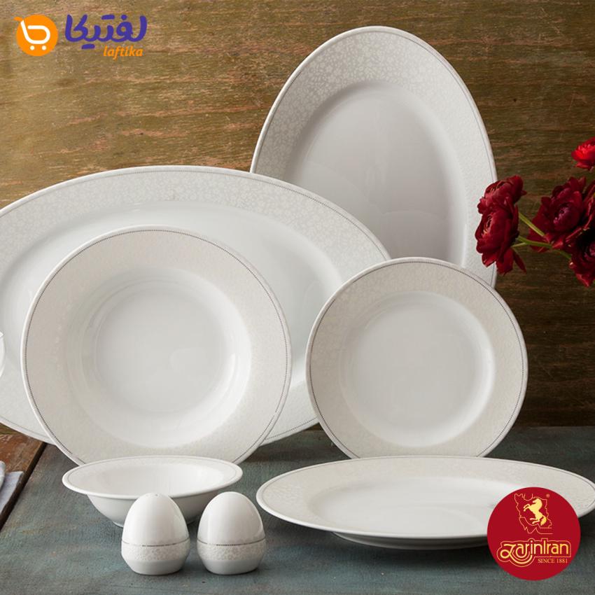 مشخصات سرویس چینی کلارا 6 نفره چینی زرین ایتالیا اف 28 پارچه