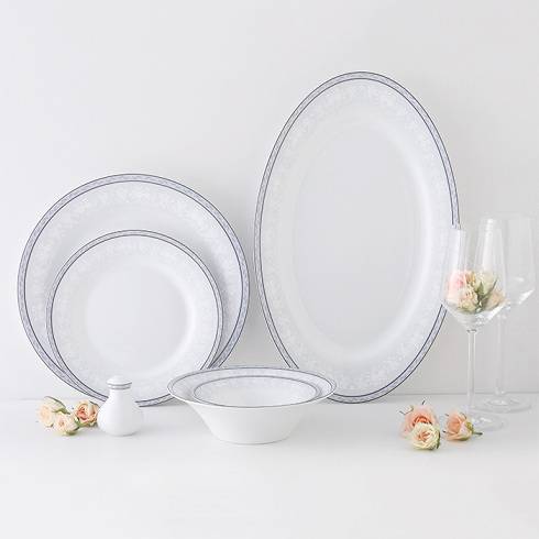 مشخصات سرویس چینی زرین شهرزاد طرح وایت رز 6 نفره