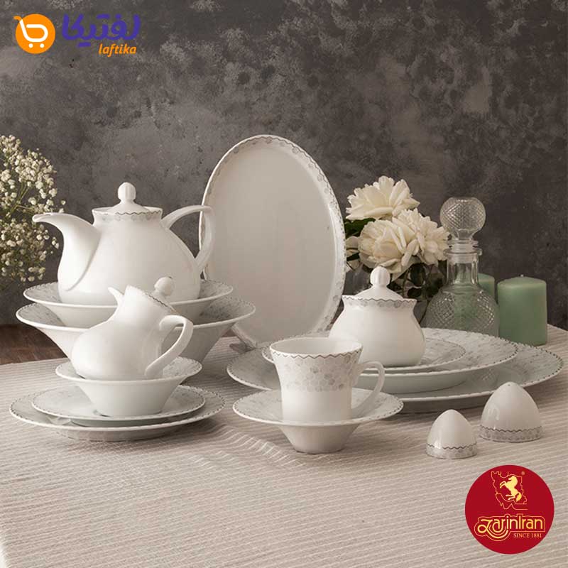 سرویس چینی 12 نفره شهرزاد طرح هانیکام 