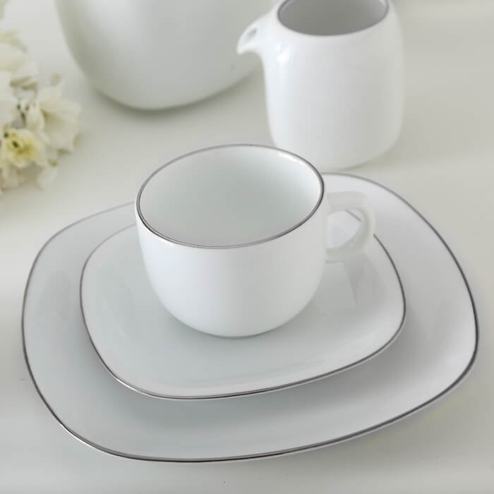 سرویس چای خوری طرح زرین کواترو چینی زرین