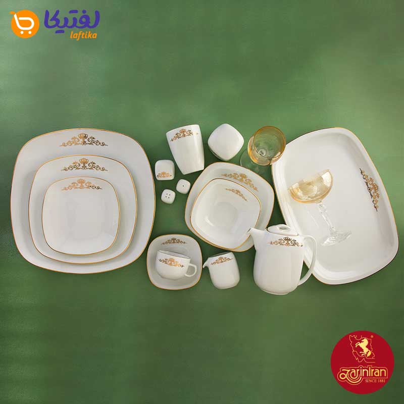 سرویس کوئین طلایی چینی زرین