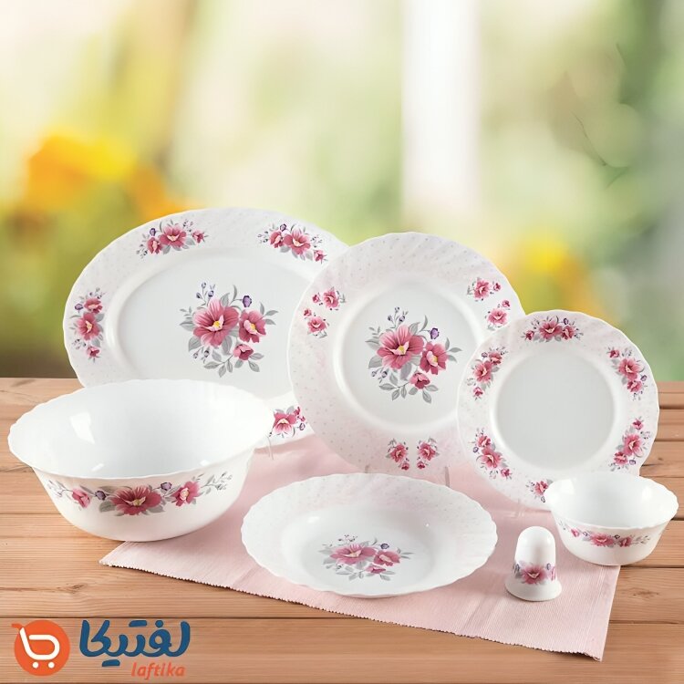معرفی سرویس غذاخوری رزالین صورتی پارس اپال ۶ نفره