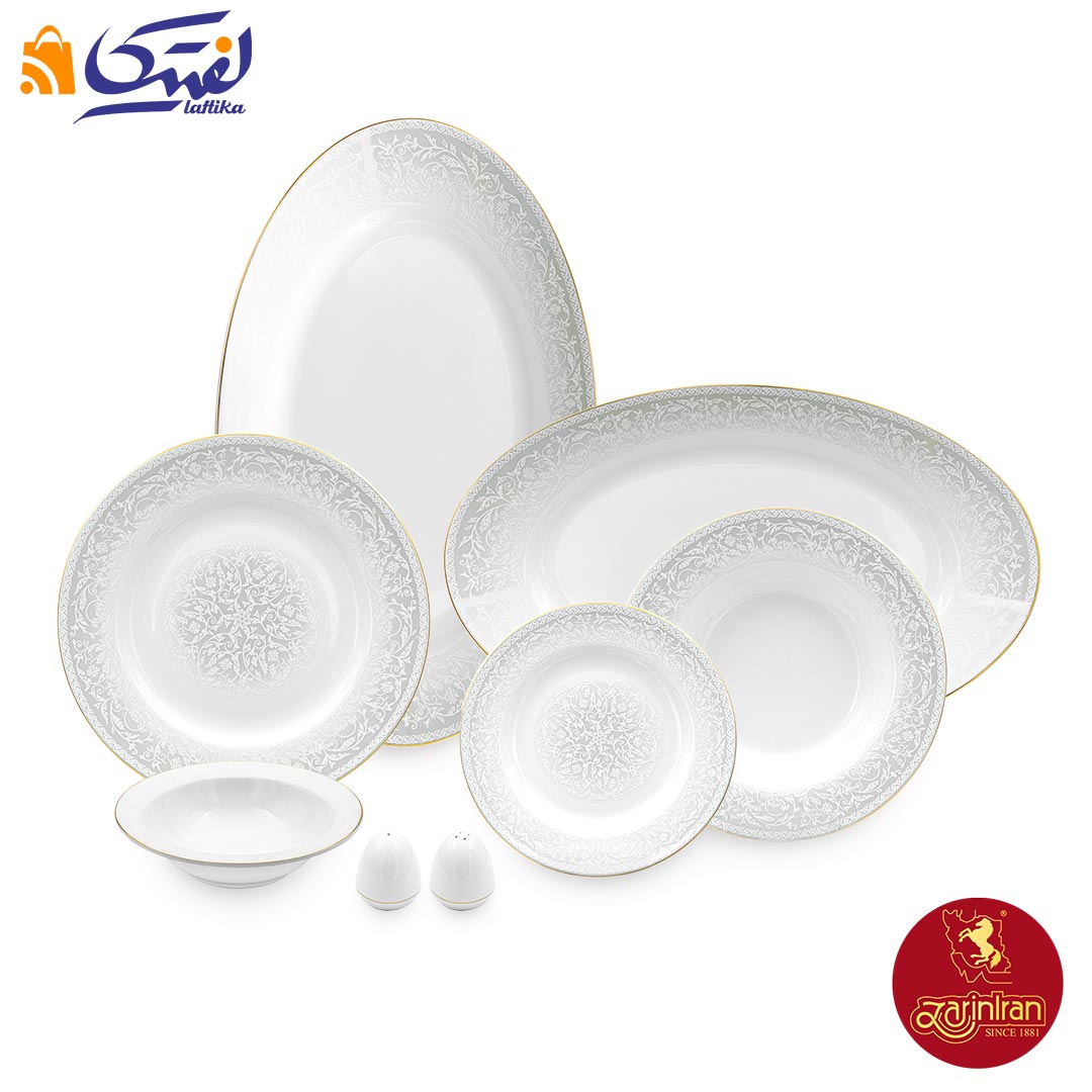 سرویس غذاخوری سیلوان 28 پارچه چینی زرین ایتالیا اف 6 نفره
