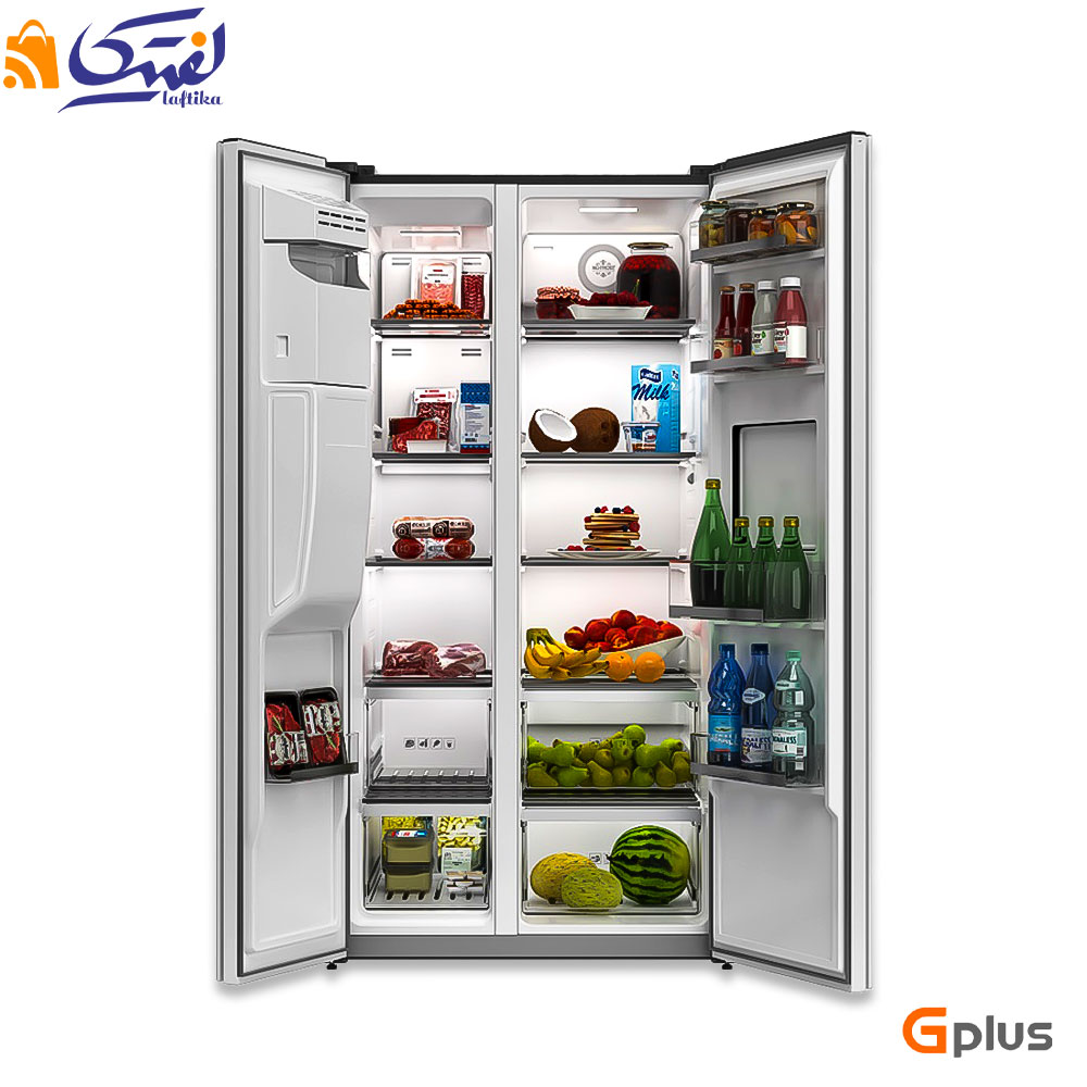 ظرفیت یخچال فریزر GSS-P7923 جی پلاس ساید بای ساید