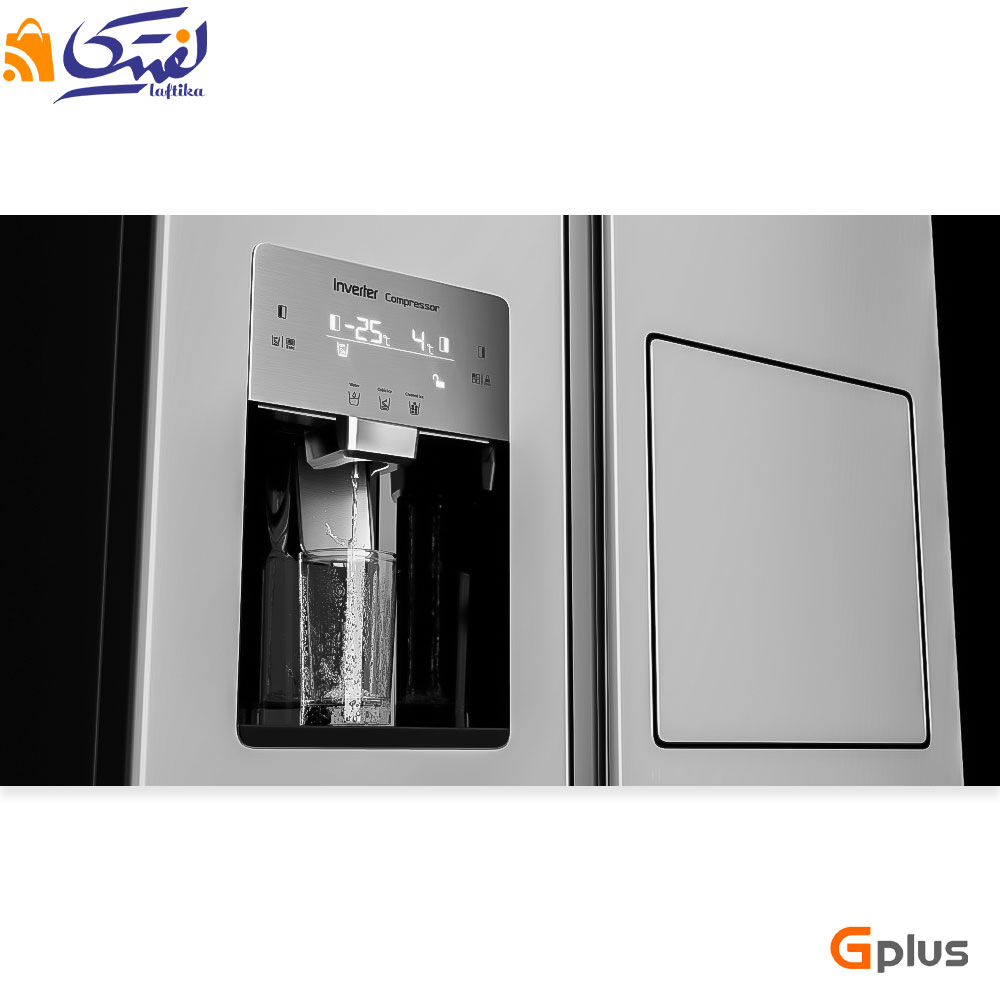 صفحه نمایش LED لمسی یخچال فریزر GSS-P7923 جی پلاس ساید بای ساید
