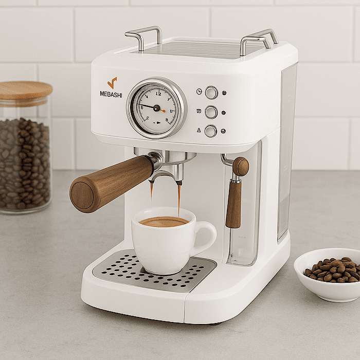 ویژگی و مشخصات اسپرسوساز با مخزن شیر