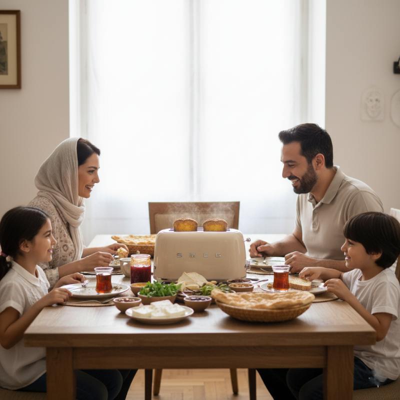 صبحانه خوشمزه با توستر اسمگ