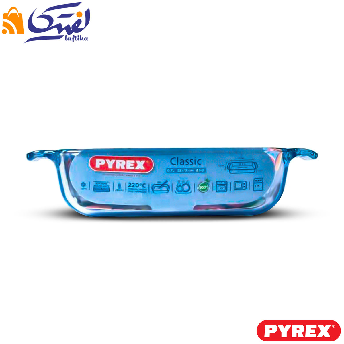 خرید تابه مستطیل کوچک پیرکس فرانسه کد 231