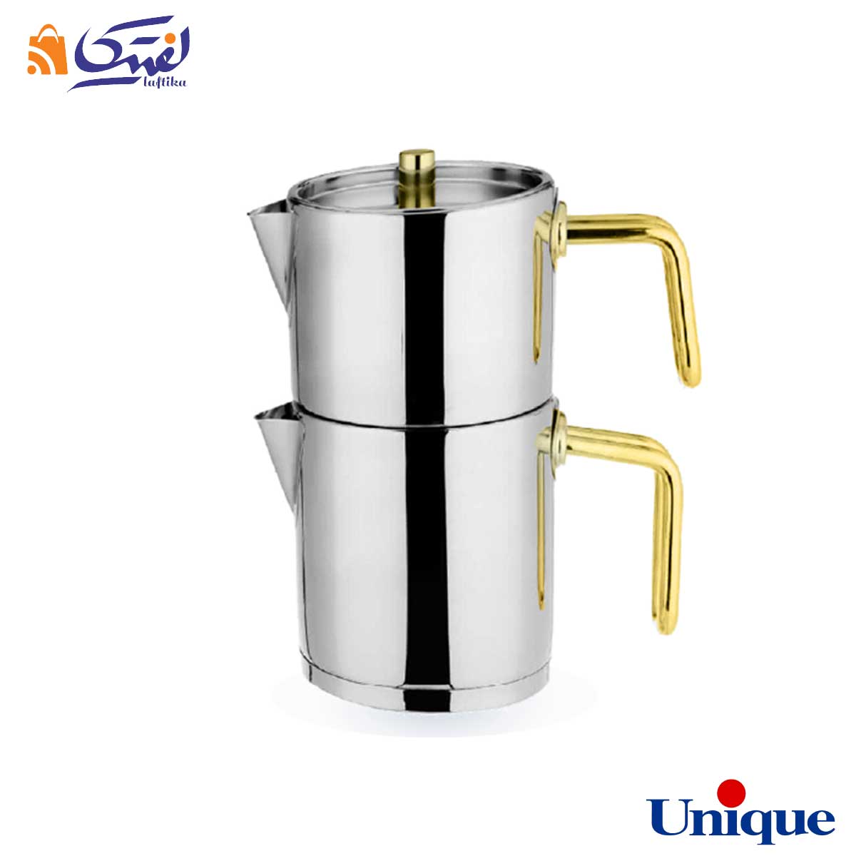 خرید کتری و قوری استیل کلاسیک یونیک UN-7264 با بهترین قیمت