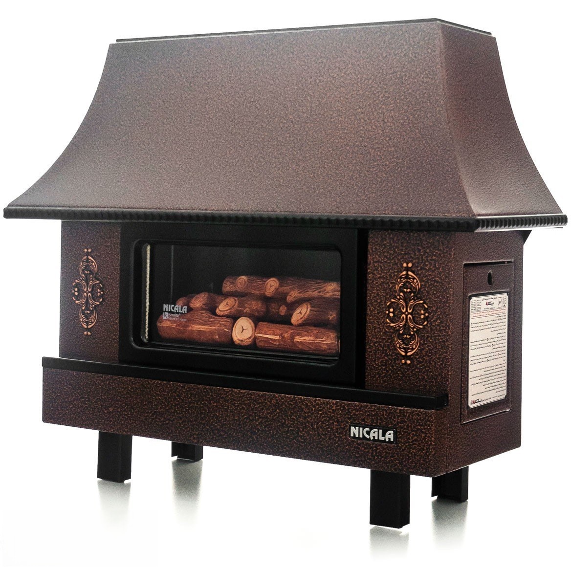 خرید بخاری گازی آذر نیک کالا شومینه ای تضمینی