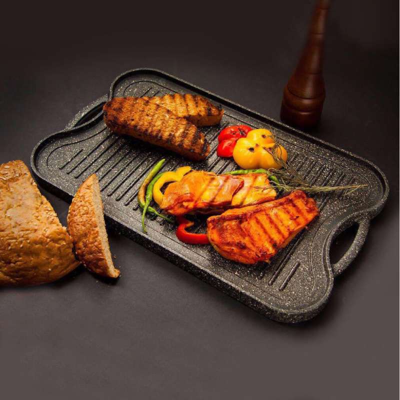 خرید اقساطی  تابه گریل دو طرفه چدنی نالینو مدل فونتانا Fontana