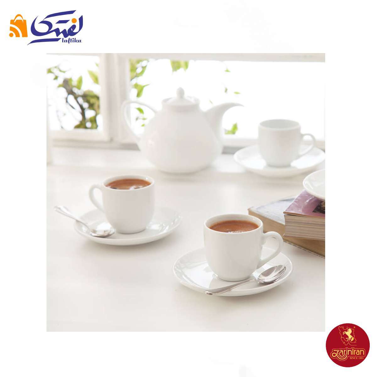 قیمت و خرید قهوه خوری سرامیکی سفید 