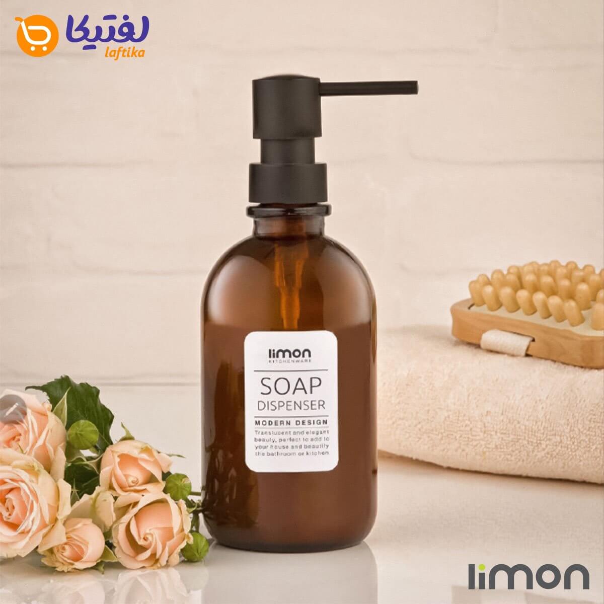 جا مایع لیمون شیشه ای