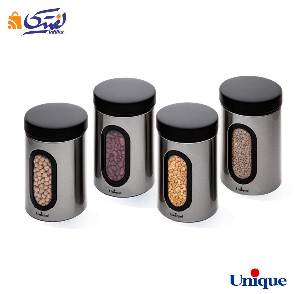 قیمت و خرید جا حبوباتی استیل یونیک