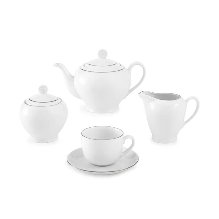 ویژگی سرویس چای خوری سمن چینی زرین ایتالیا اف 17 پارچه