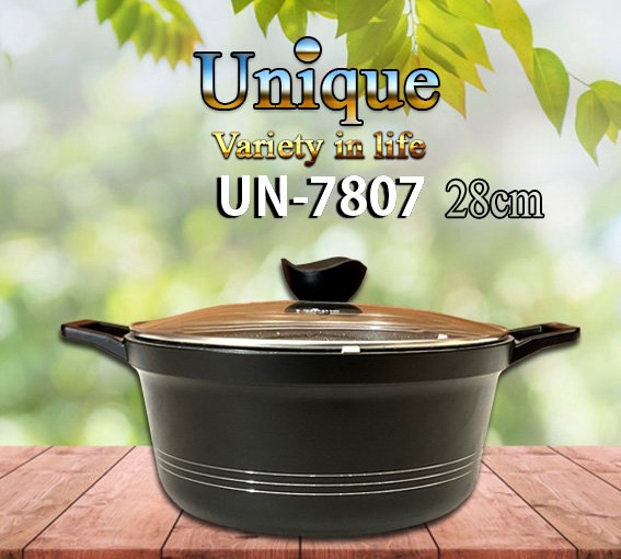 قیمت و خرید قابلمه گرانیتی یونیک سایز 28 مدل UN-7807