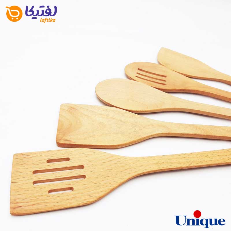 قیمت و خرید قاشق و کفگیر چوبی آشپزی یونیک UN-1198