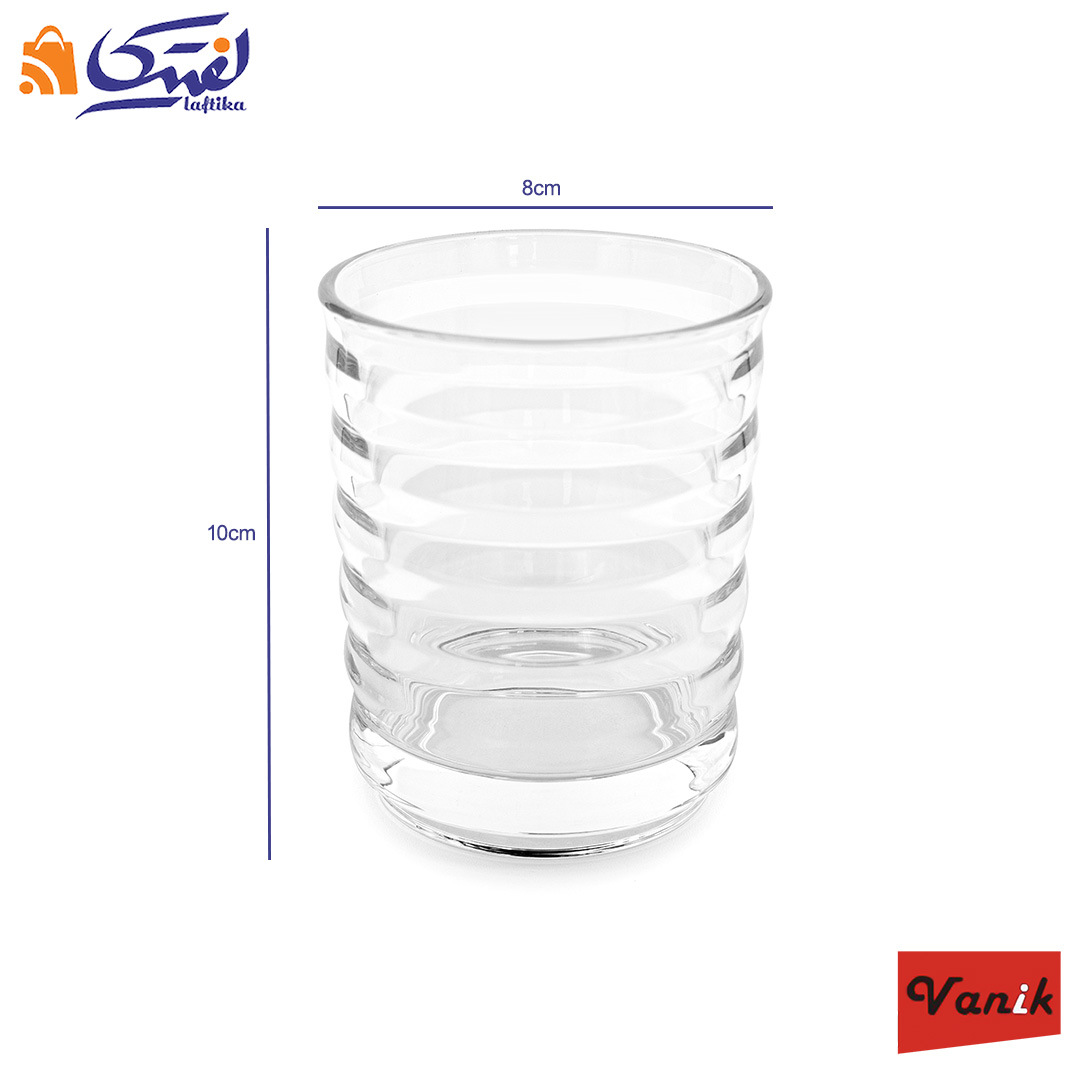 ابعاد استاندارد لیوان بریکس وانیک 6 عددی کد KTZB 407