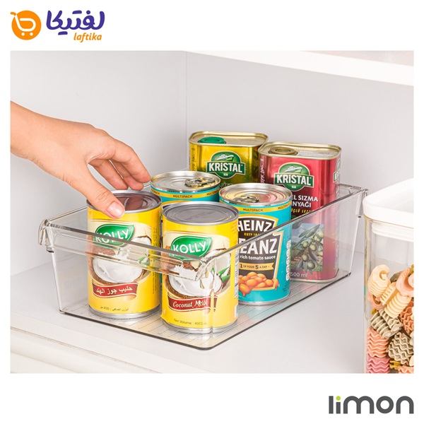 سبد نظم دهنده یخچال شفاف لیمون 5 لیتری کد 2131