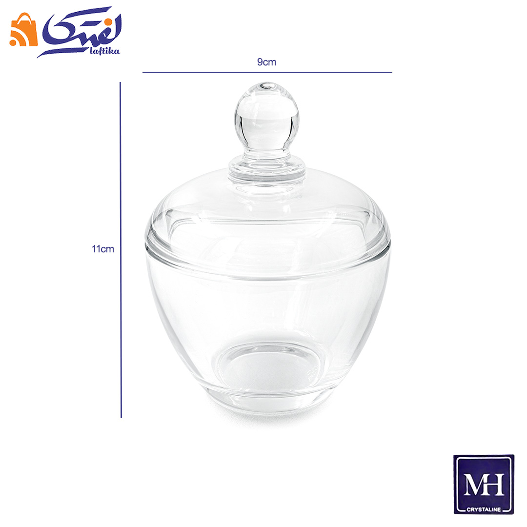 خرید قندان بیسیک ساده شیشه ای با ضمانت کالا