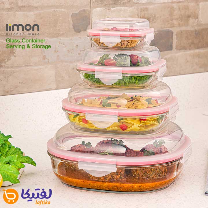 قیمت ست ظرف شیشه ای لیمون