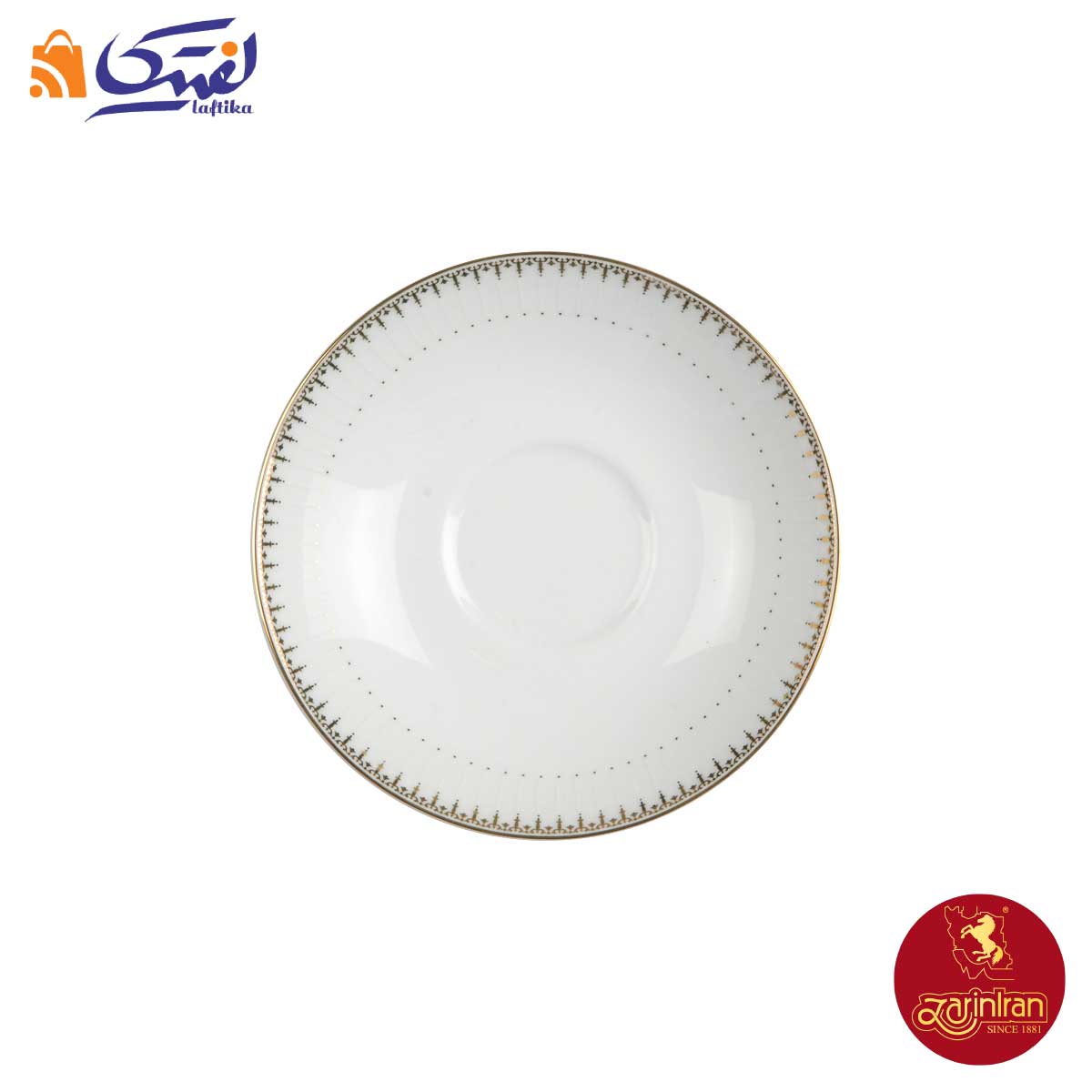 زیر استکانی چینی زرین طرح سپیدار