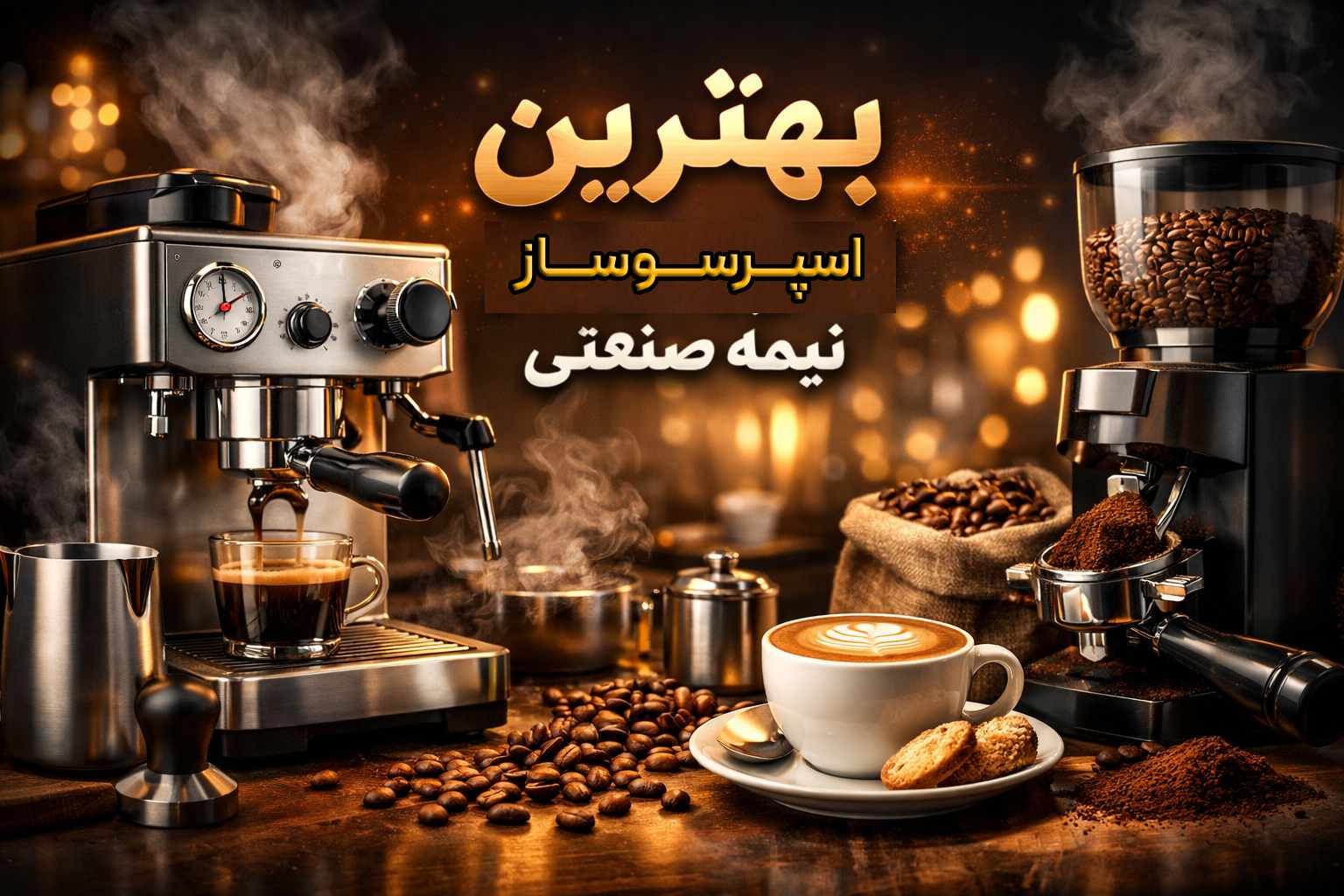 قیمت وخرید بهترین اسپرسوساز نیمه صنعتی
