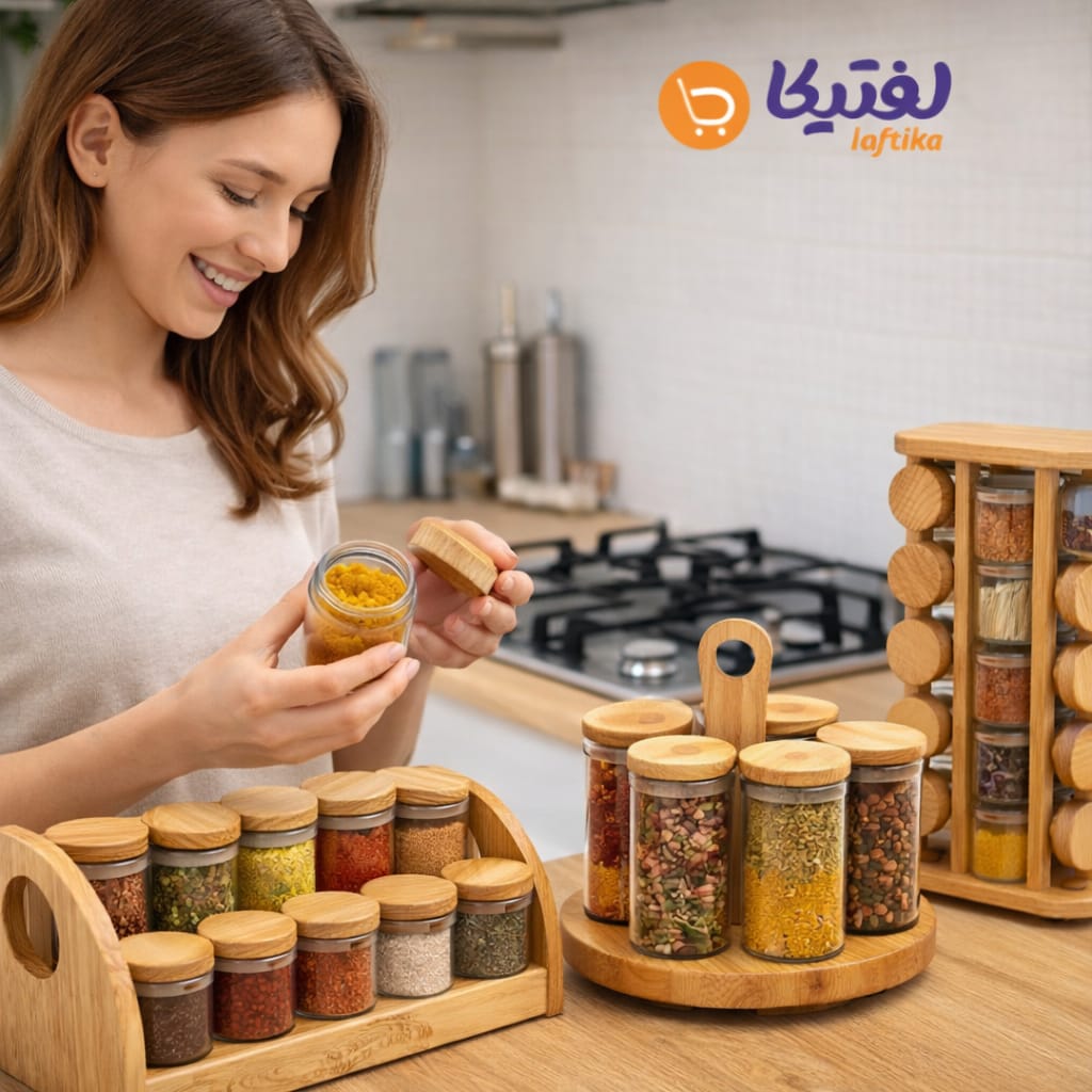 خرید انواع ست جا ادویه ای درب بامبو برند یونیک تضمینی