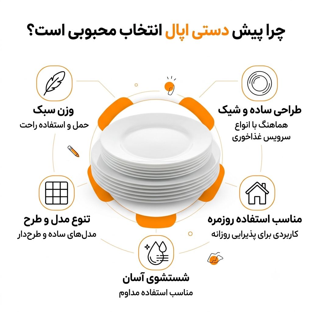 انواع بشقاب پیش دستی اپال