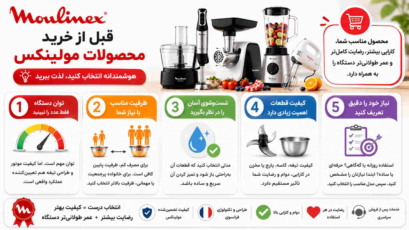 نکات مهم قبل خرید مولینکس