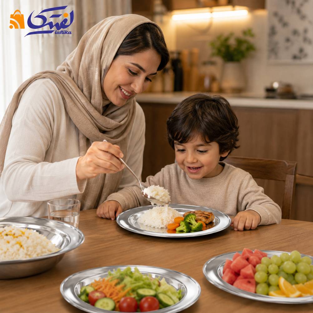 خرید اینترنتی بشقاب تخت استیل وارداتی با ارسال فوری