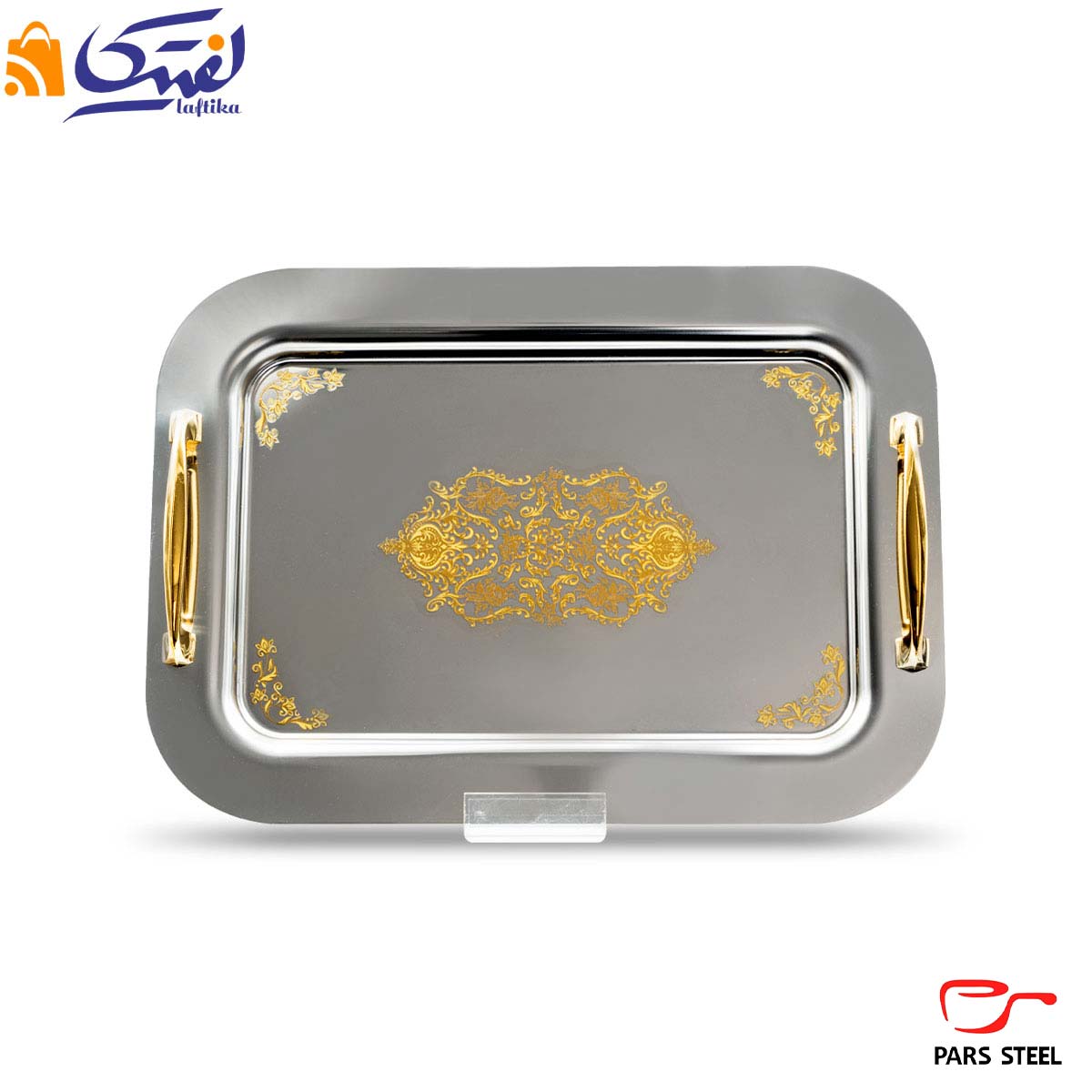 خرید سینی استیل طرحدار برند پارس استیل با کیفیت بالا