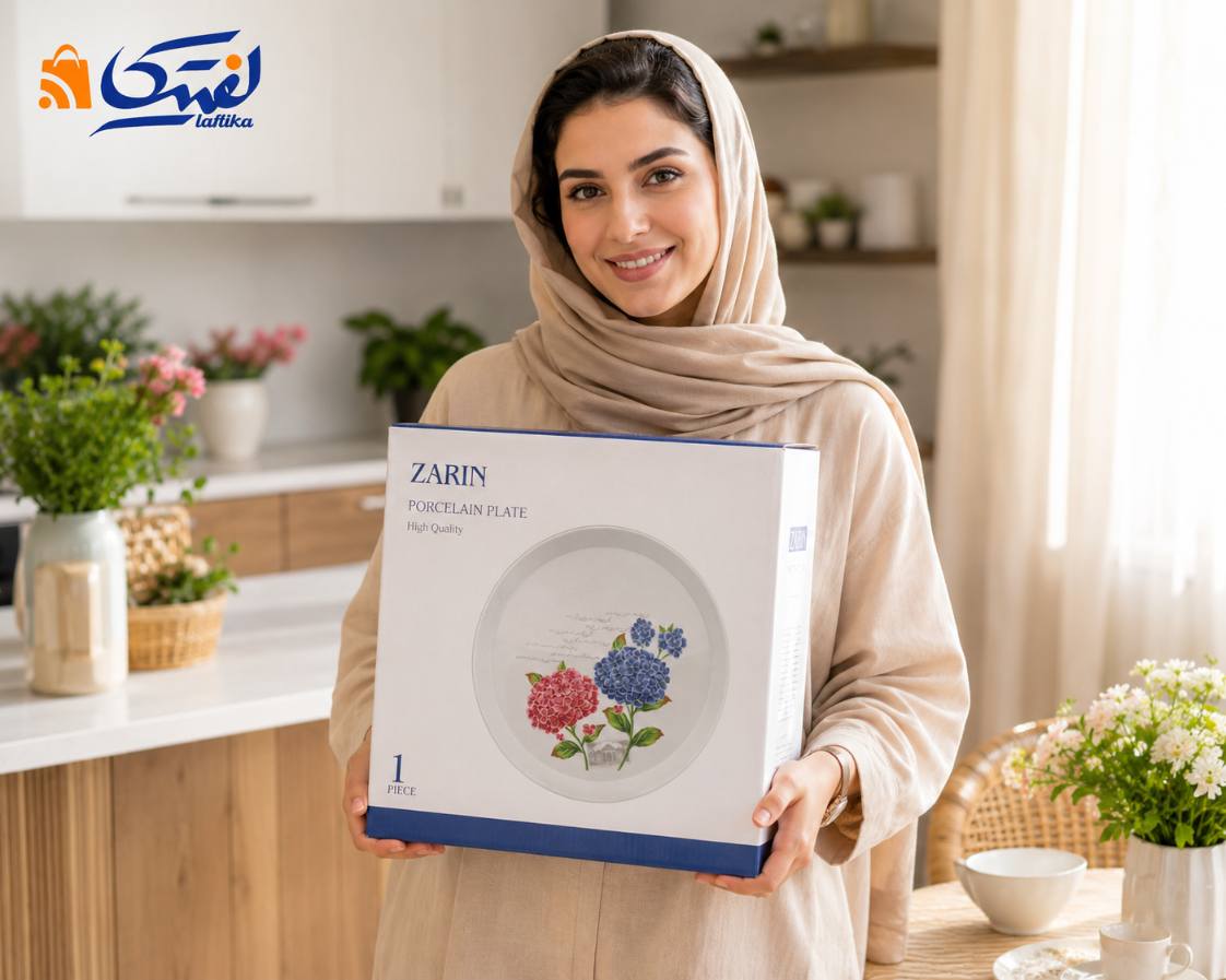 خرید اینترنتی ظروف چینی زرین طرح غزل با ارسال فوری