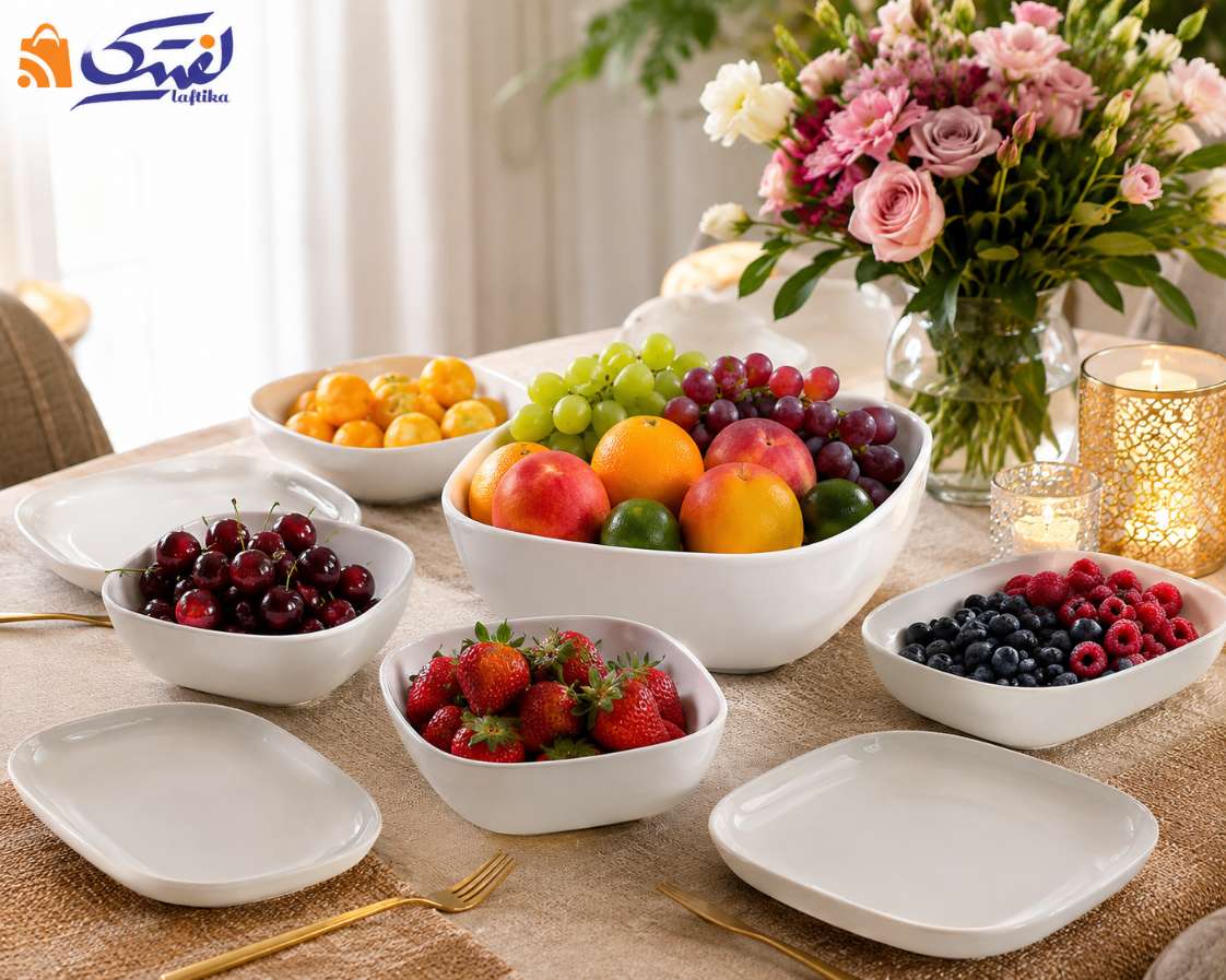 خرید ظروف هتلی سفید ساده چینی زرین طرح هما- تضمینی
