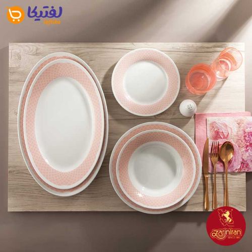 خرید سرویس غذاخوری چینی زرین شهرزاد ماربلا 6 نفره