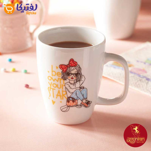 ماگ دسته دار چینی زرین سوئدی طرح Be Own Your Star حجم 360 سی سی (توقف تولید)*
