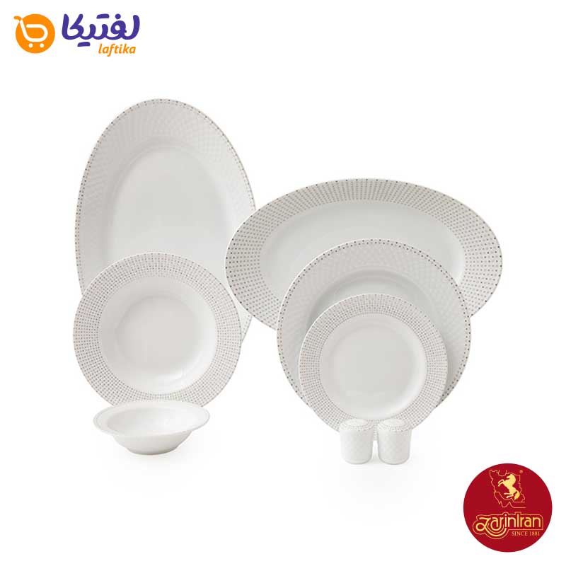 قیمت سرویس غذاخوری چینی زرین رادیانس طرح لیون 6 نفره