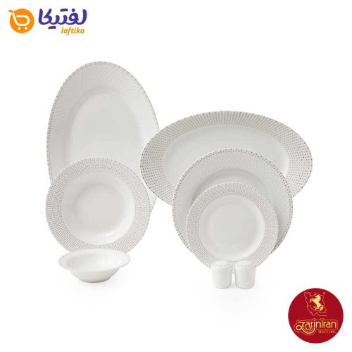 قیمت سرویس غذاخوری چینی زرین رادیانس طرح لیون 6 نفره