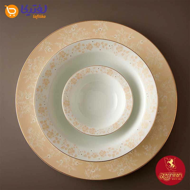 قیمت سرویس چینی زرین ایتالیا اف گلدن رز 6 نفره 28 پارچه