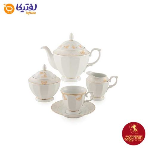 سرویس چای خوری چینی زرین نئوکلاسیک هوراند طلایی 6 نفره