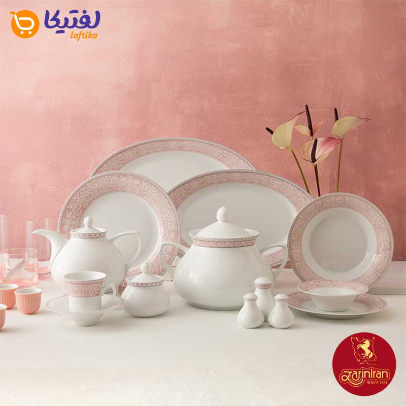 خرید اقساطی سرویس ورونا صورتی چینی زرین