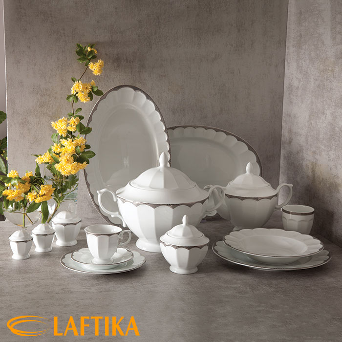 کاربردهای سرویس-چینی-زرین-103-پارچه-کامل-نئوکلاسیک-ایساتیس-پلاتینی