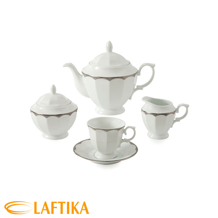 مشخصات -سرویس-چینی-زرین-17-پارچه-چای-خوری-ایساتیس-پلاتینی